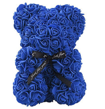 Load image into Gallery viewer, Royal Blue Rose Bear