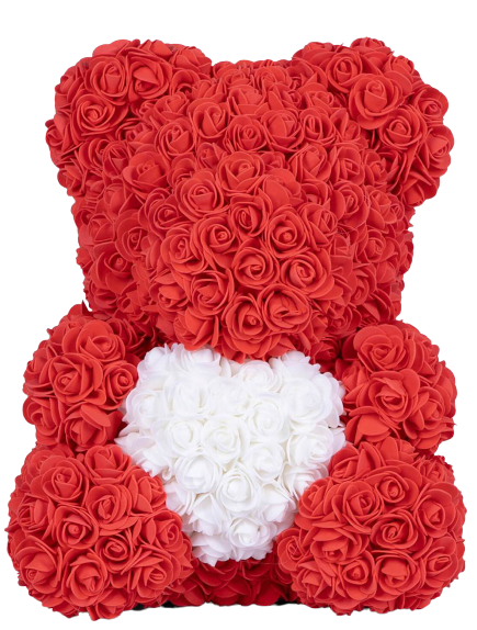 Love heart rose deals bear