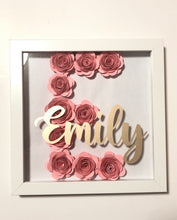 Load image into Gallery viewer, Pink Solid Letter Flower Box