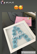 Load image into Gallery viewer, Baby Blue Solid Letter Flower Box