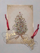 Load image into Gallery viewer, Clear Dog Bone Christmas Ornament