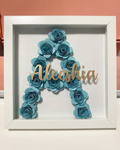 Load image into Gallery viewer, Baby Blue Solid Letter Flower Box