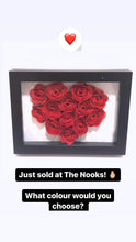 Load image into Gallery viewer, Red Solid Heart Paper Flower Box