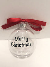 Load image into Gallery viewer, Clear Round Ornament