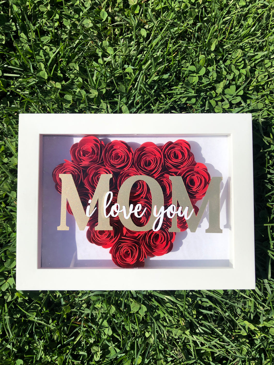 Heart Mother's Day Paper Flower Box