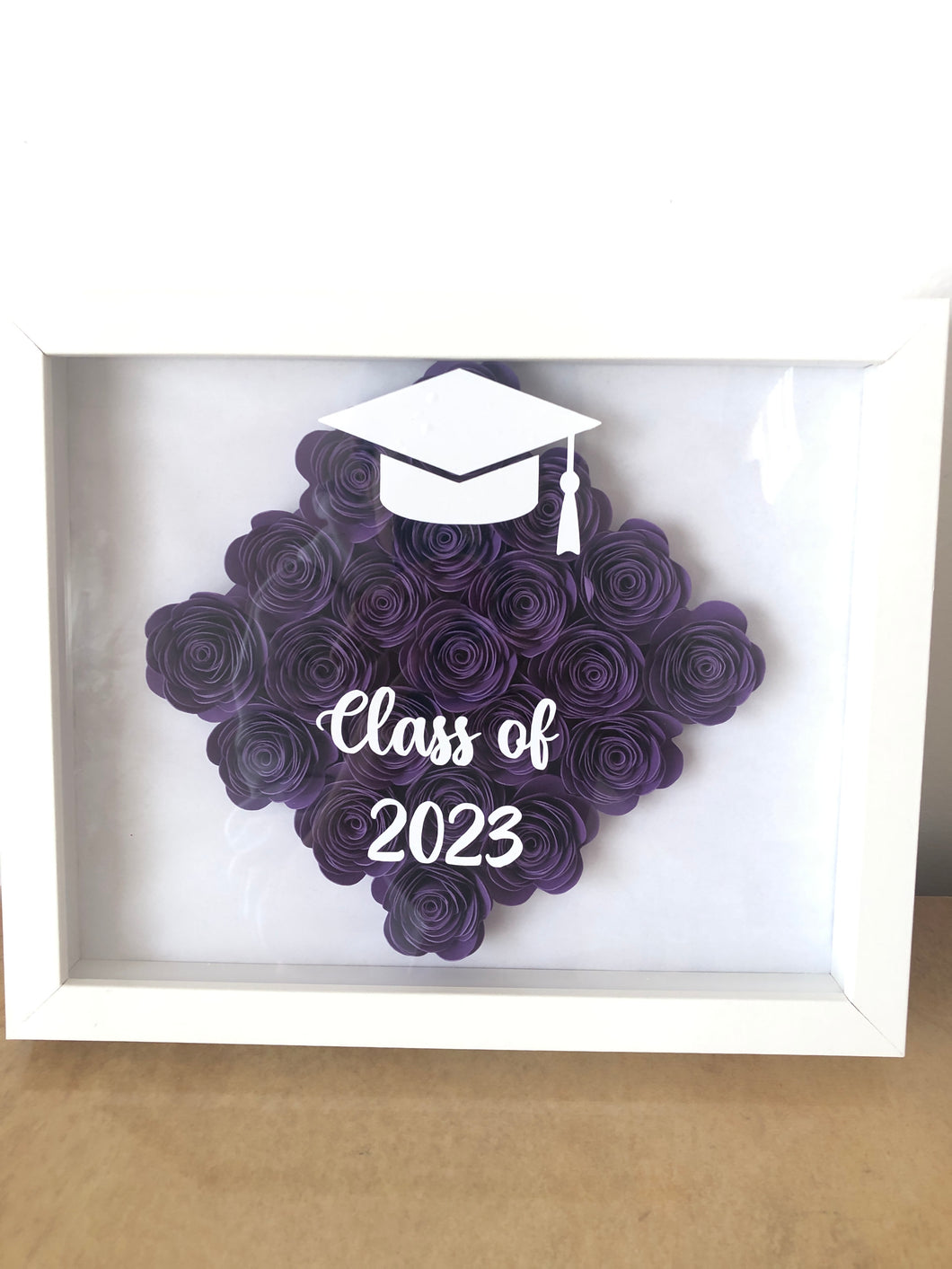 Graduation Cap Paper Flower Box