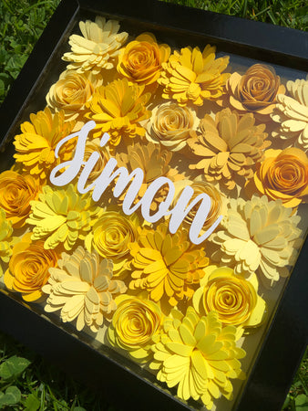 Yellow Full Assorted Personalized Flower Box