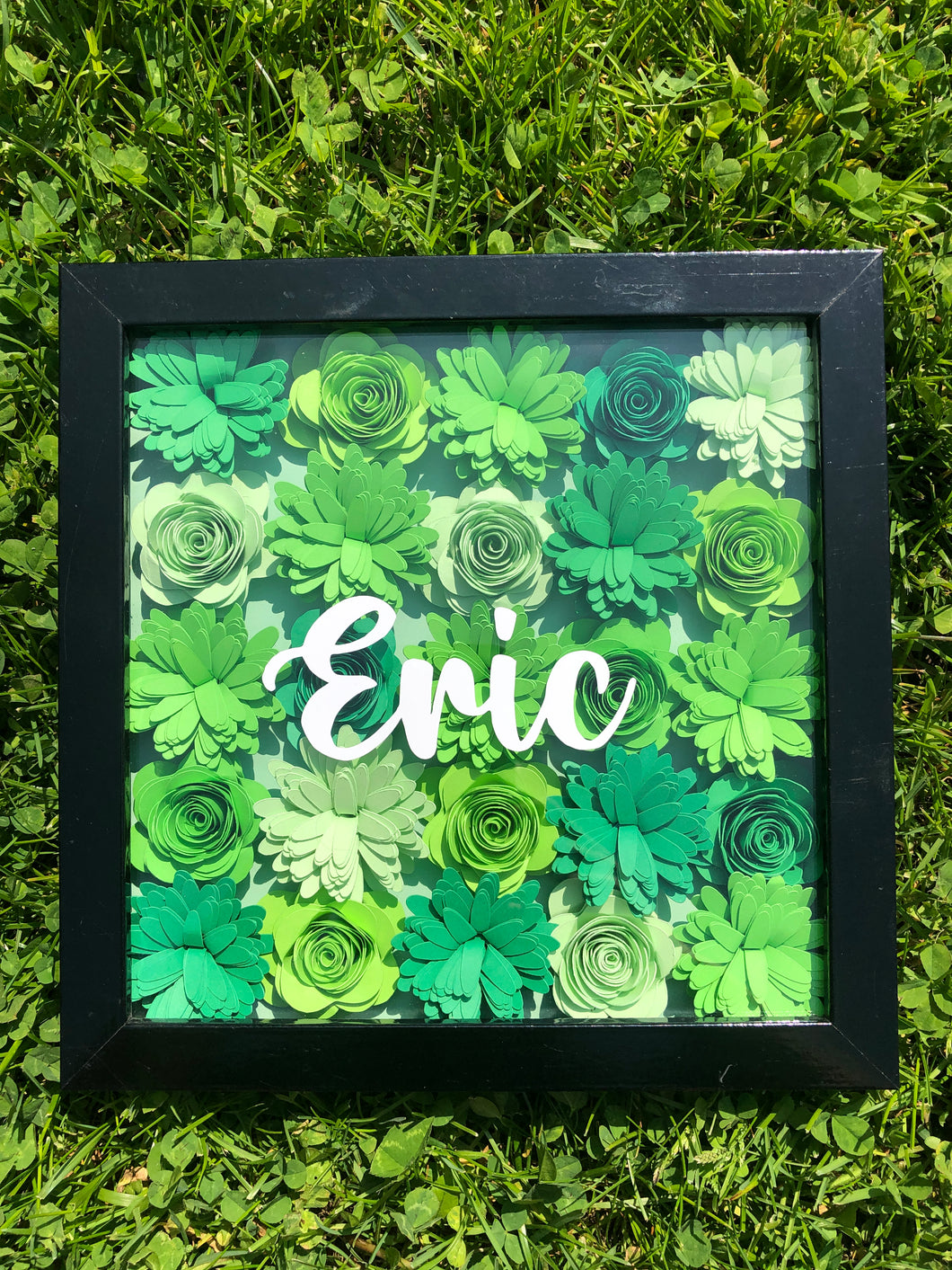 Forest Green Full Assorted Personalized Flower Box