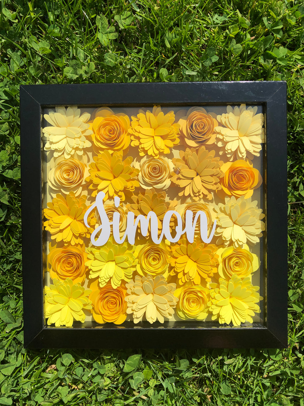 Yellow Full Assorted Personalized Flower Box