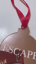 Load and play video in Gallery viewer, Rosegold Mirror Acrylic Ornament
