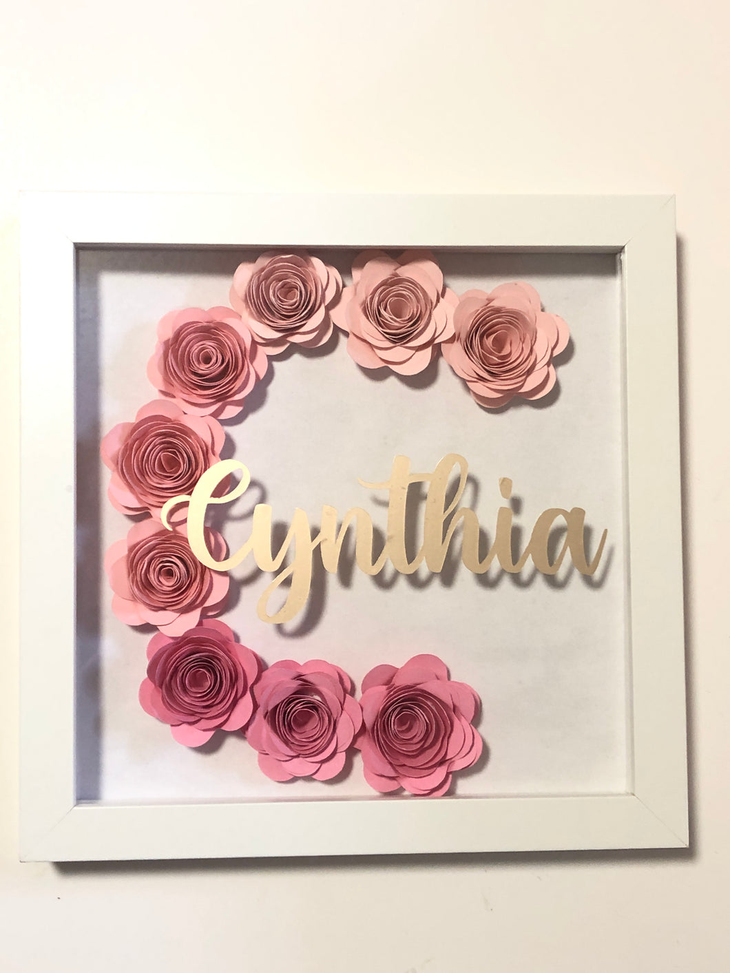 Pink Ombre Letter Flower Box